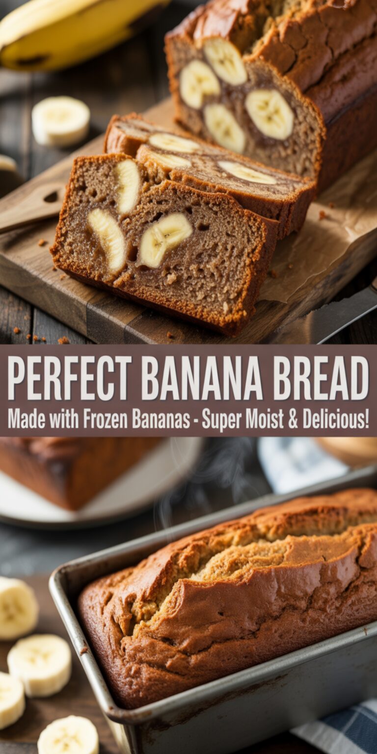 Banana Bread Recipe Using Frozen Bananas — Moist, Rich, and Irresistibly Delicious