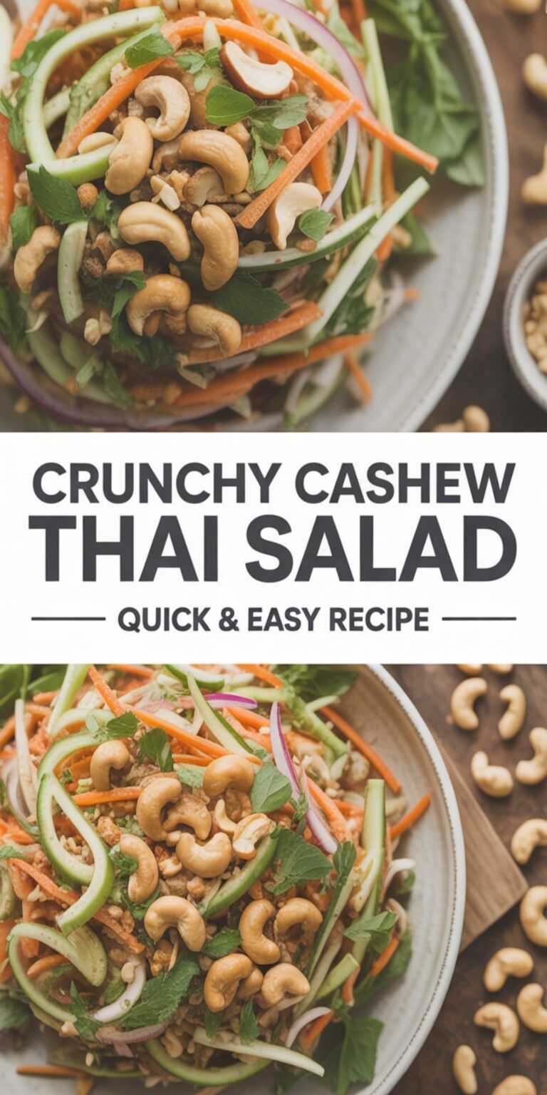 Crunchy Cashew Thai Salad – Fresh, Flavorful, and Full of Zing