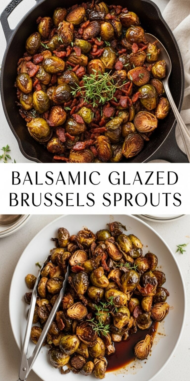Balsamic Glazed Brussels Sprouts: A Sweet, Savory, and Irresistible Side Dish