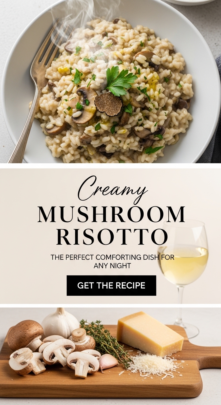 Creamy Mushroom Risotto: A Luxurious Italian Comfort Dish Made Simple