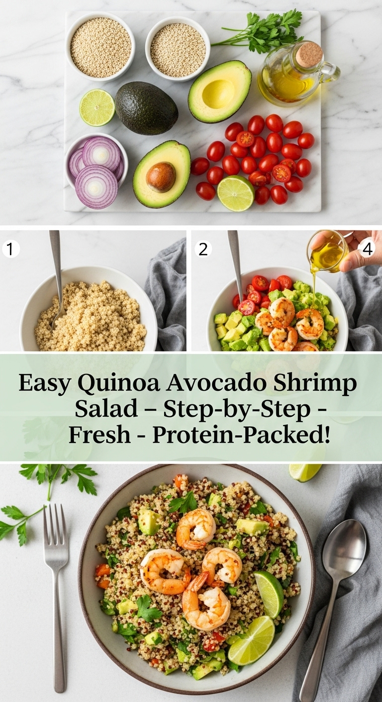 Easy Quinoa Avocado Shrimp Salad — Step-by-Step, Fresh & Nourishing