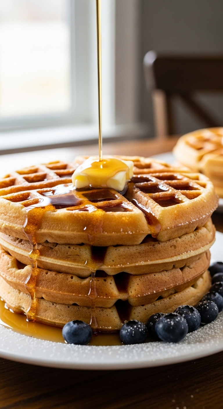 Buttermilk Waffles: Light, Crispy, and Golden Perfection for Every Morning