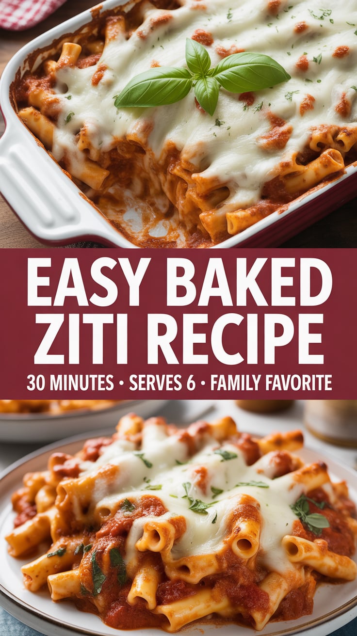Baked Ziti: The Ultimate Comfort Pasta That Brings Italian Warmth to Every Bite