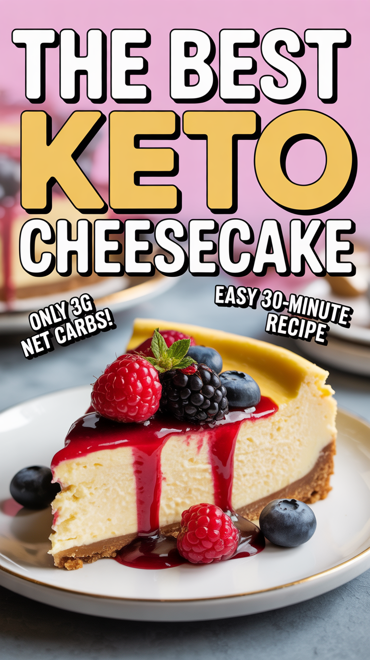 The Best Keto Cheesecake: A Creamy, Low-Carb Indulgence You’ll Love