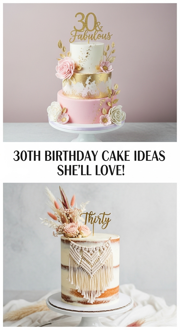 30th Birthday Cake Ideas for Women: Celebrate This Milestone in Style