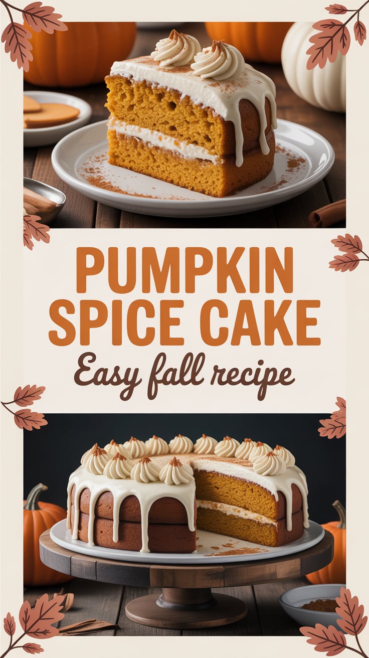 Pumpkin Spice Cake: A Fall Classic Full of Warmth, Flavor, and Cozy Charm