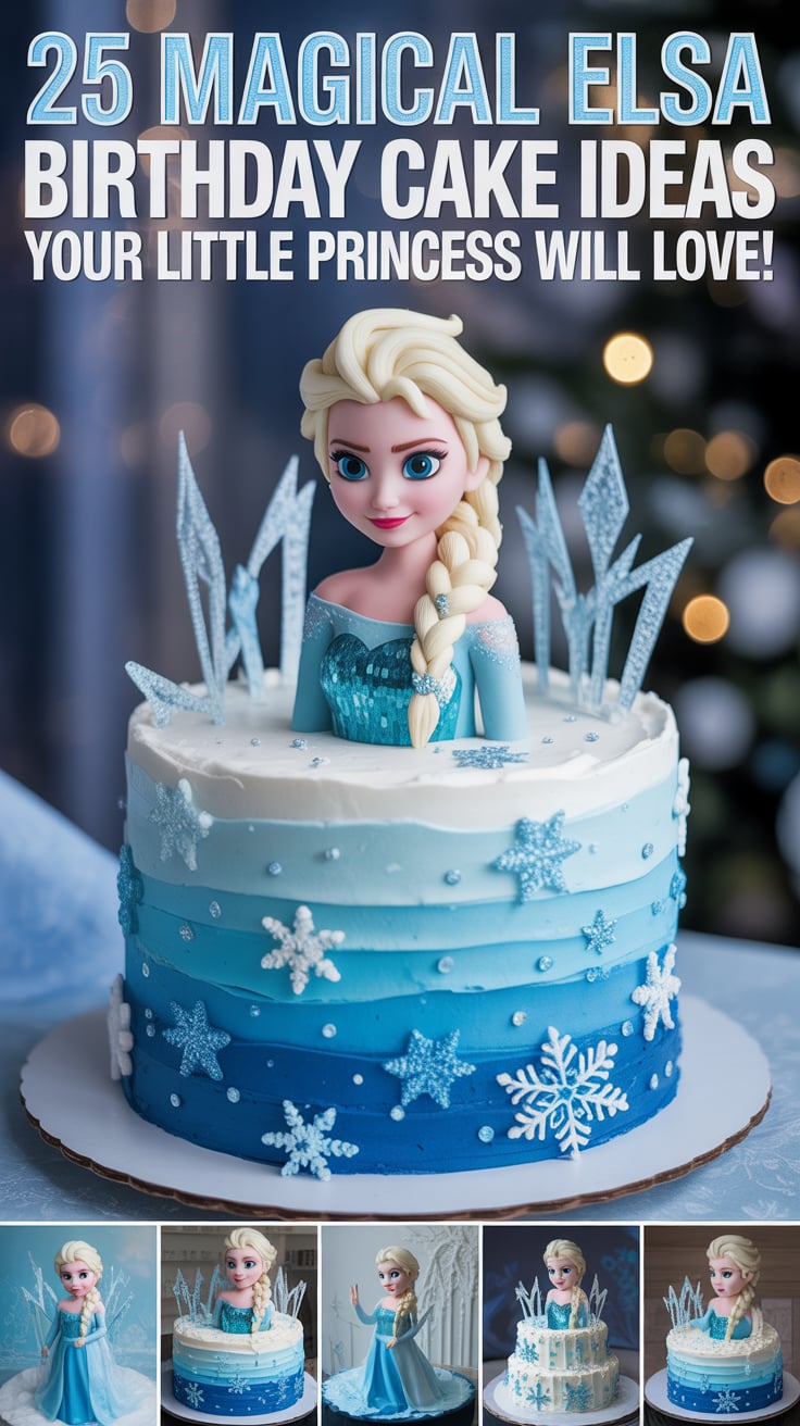 Disney’s Elsa Birthday Cake Ideas — Magical, Sparkling & Perfect for Every Frozen Fan