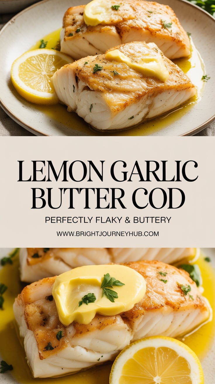 Lemon Garlic Butter Cod — A Bright, Flavorful, and Elegant Seafood Classic