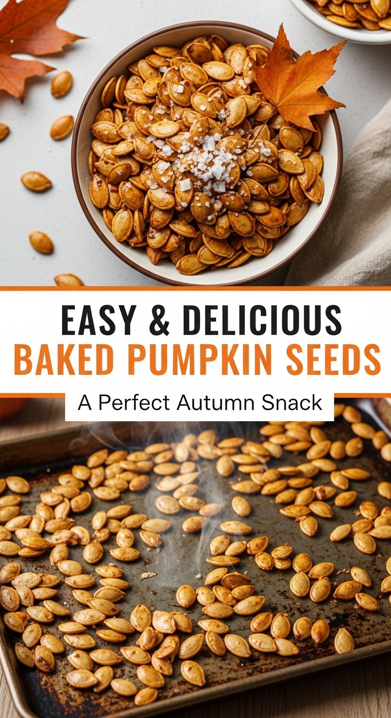 Cozy Fall Snack: Baked Pumpkin Seeds Recipe | Crunchy, Nutty, and Irresistible