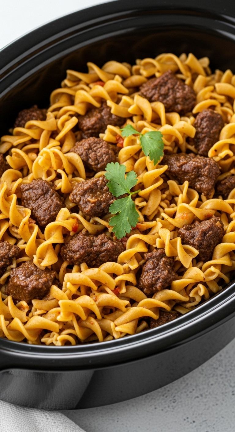 Crockpot Beef and Noodles Recipe: A Hearty, Slow-Cooked Winter Comfort Meal Everyone Loves